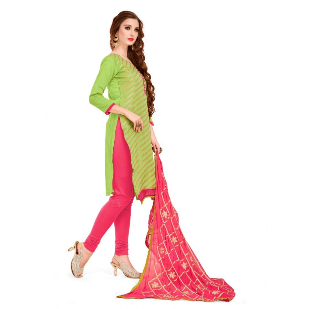 Banarasi Jacquard Unstitched Salwar-Suit Material With Dupatta