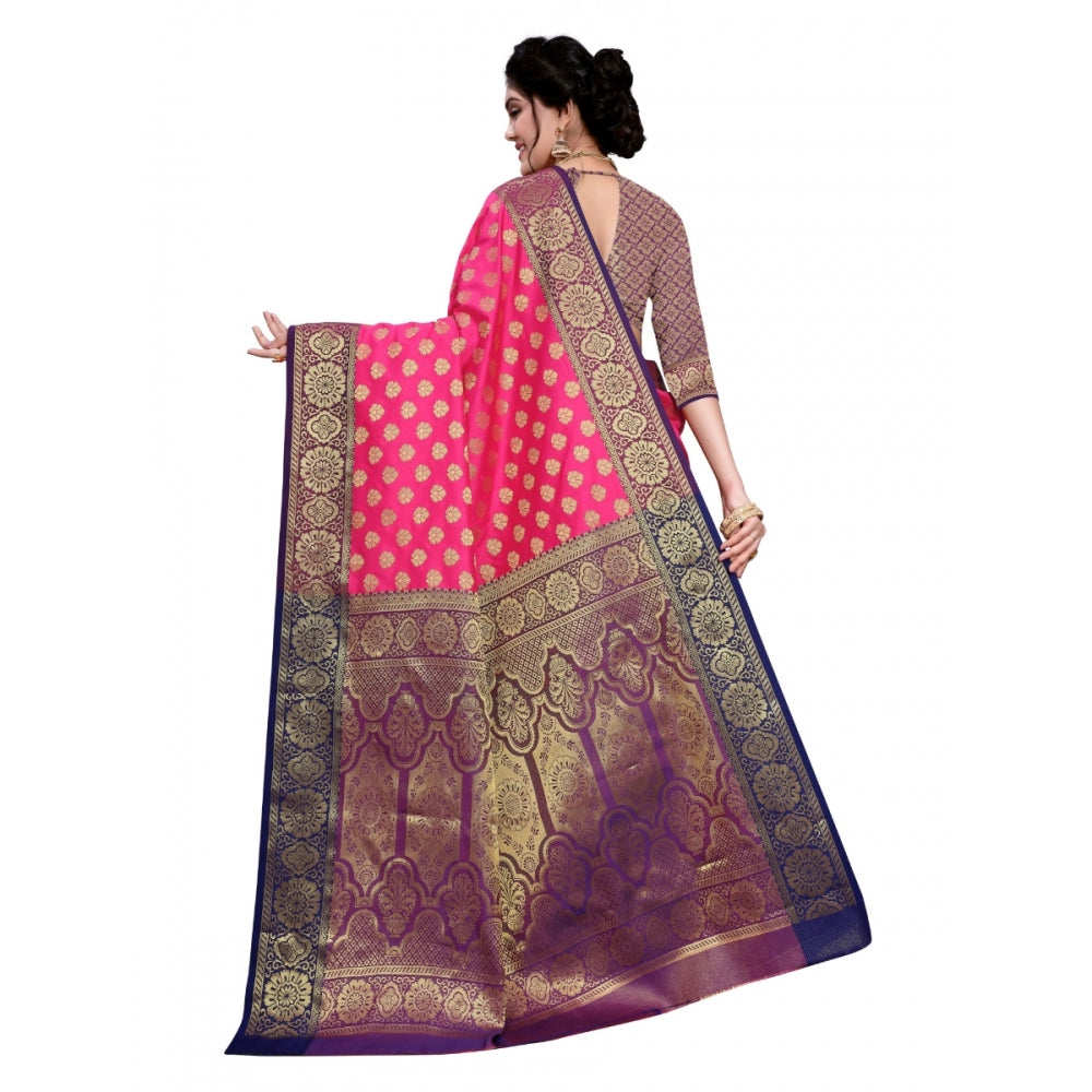 Sana Silk Jacquard Saree With Blouse