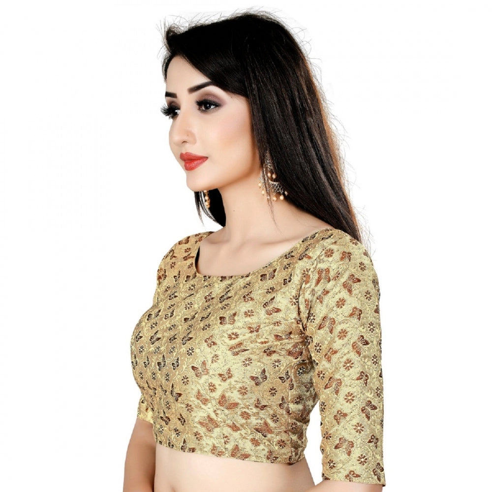 Brocade, Inner-Cotton Full Stitched Padded Blouse