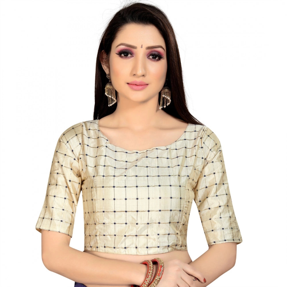 Brocade, Inner-Cotton Full Stitched Padded Blouse