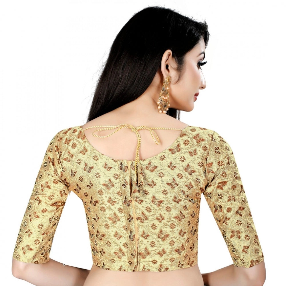 Brocade, Inner-Cotton Full Stitched Padded Blouse