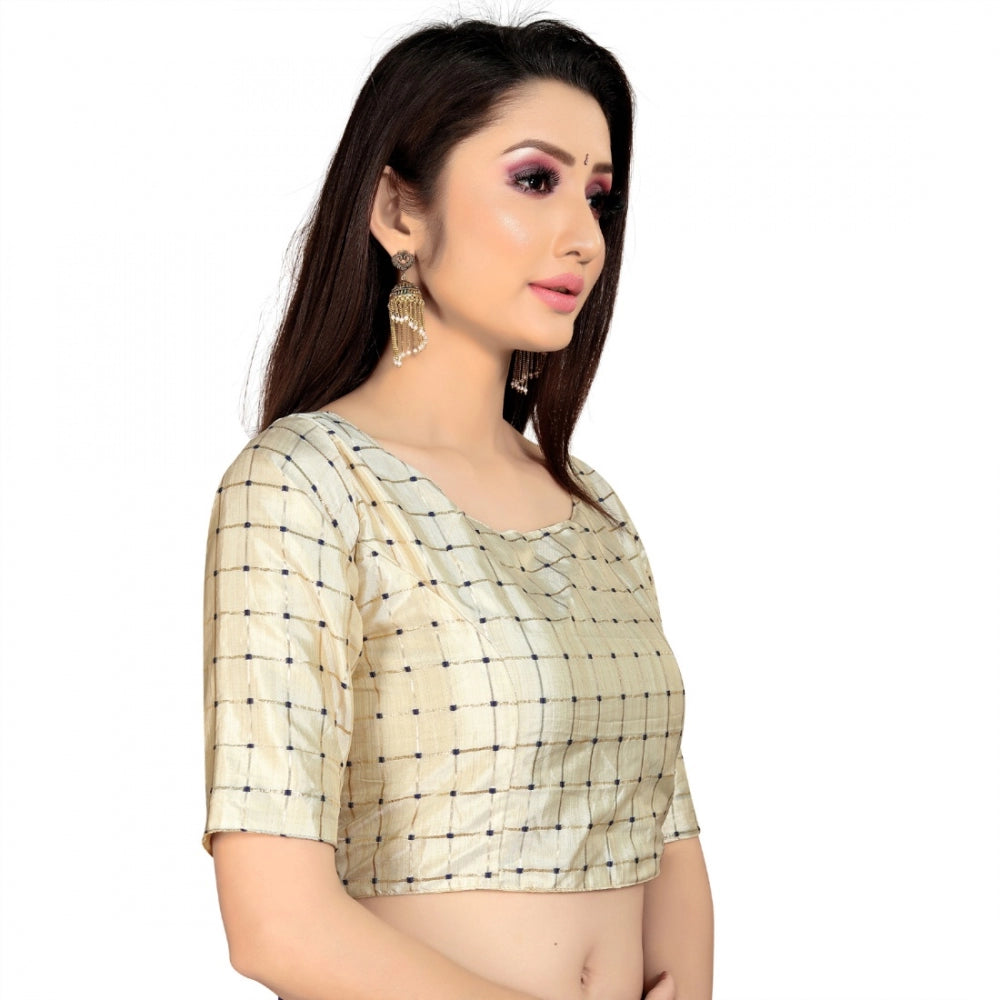 Brocade, Inner-Cotton Full Stitched Padded Blouse