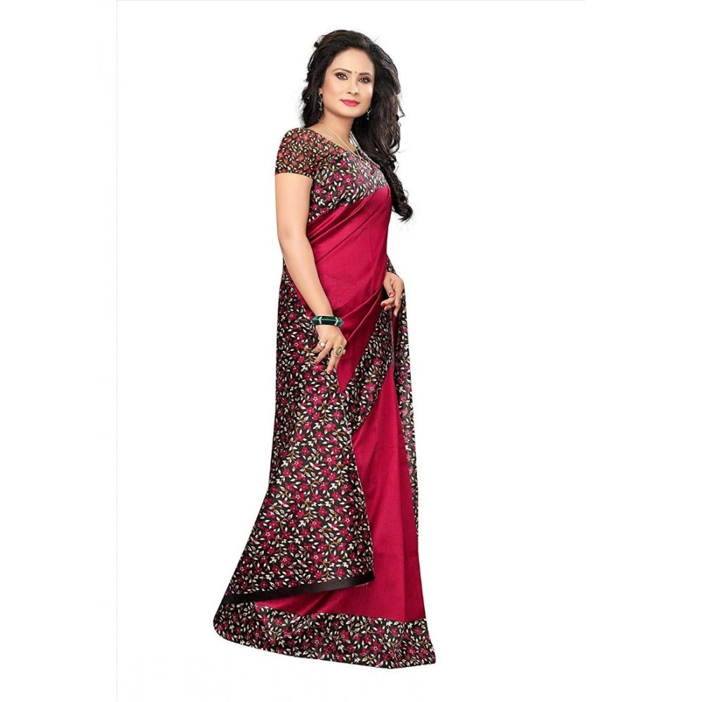 Art Silk Saree With Blouse