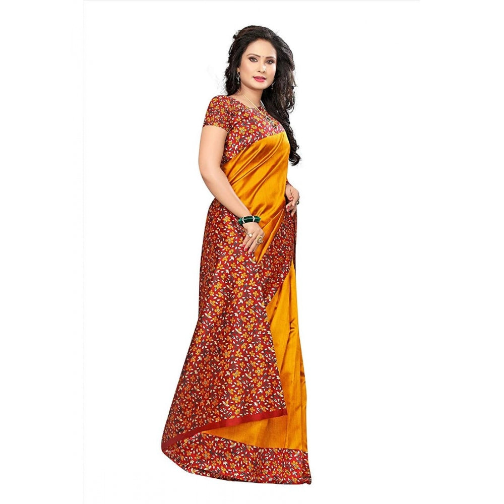 Art Silk Saree With Blouse