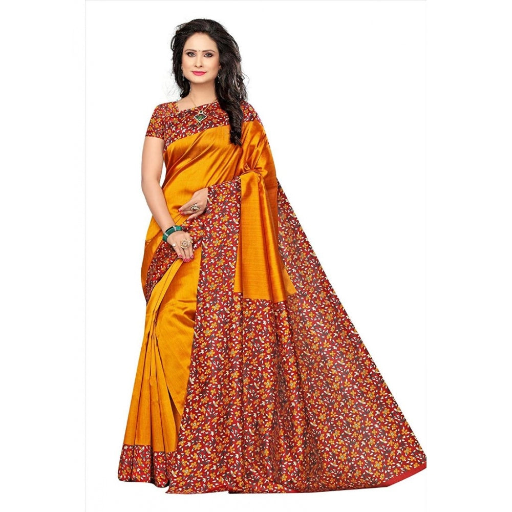 Art Silk Saree With Blouse