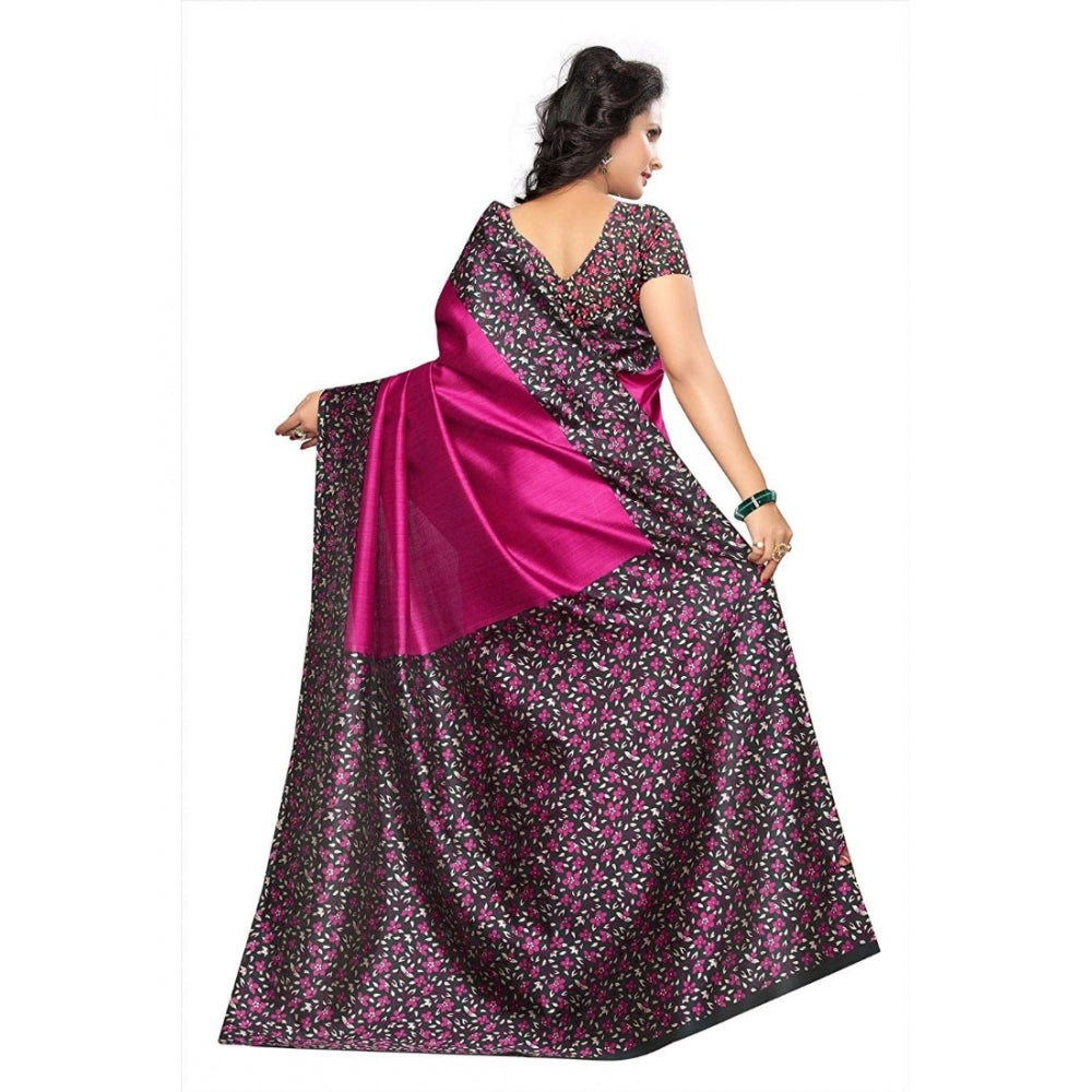 Art Silk Saree With Blouse