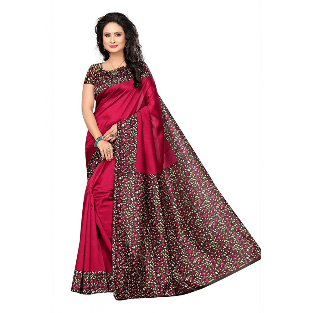 Art Silk Saree With Blouse