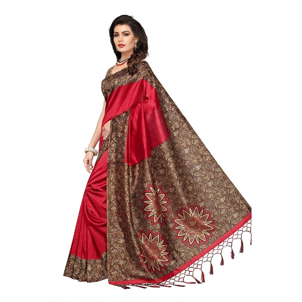 Art Silk Saree With Blouse