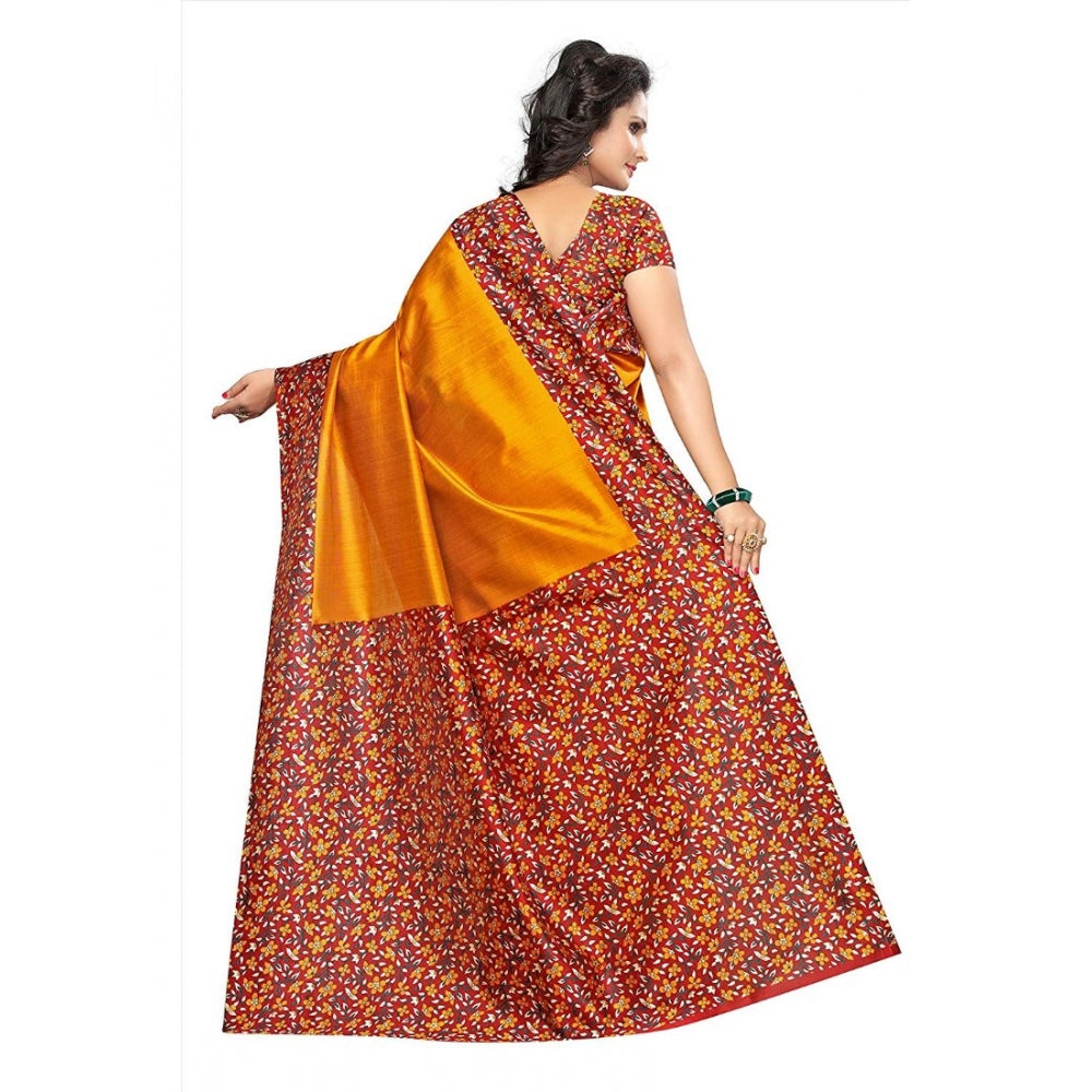 Art Silk Saree With Blouse