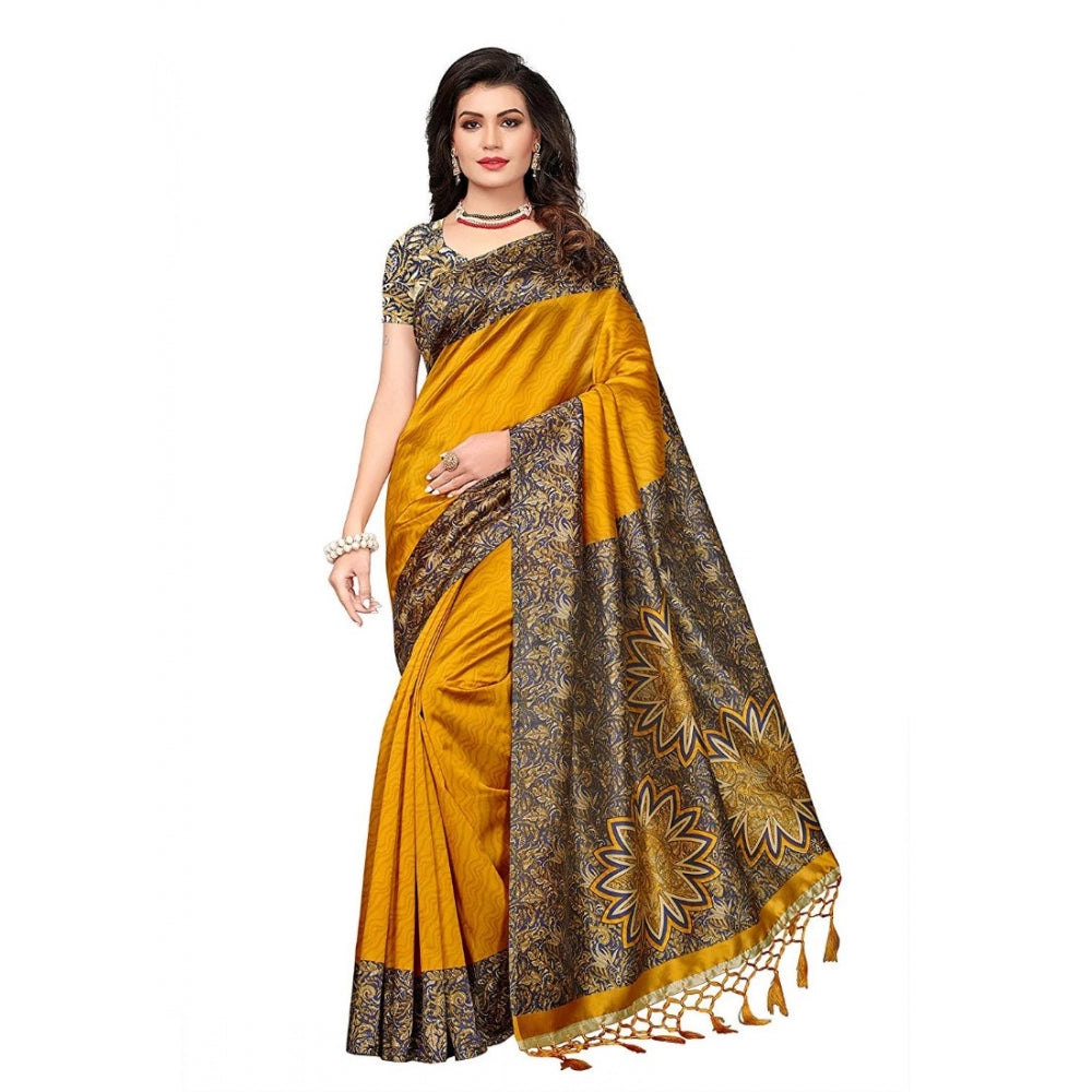 Art Silk Saree With Blouse