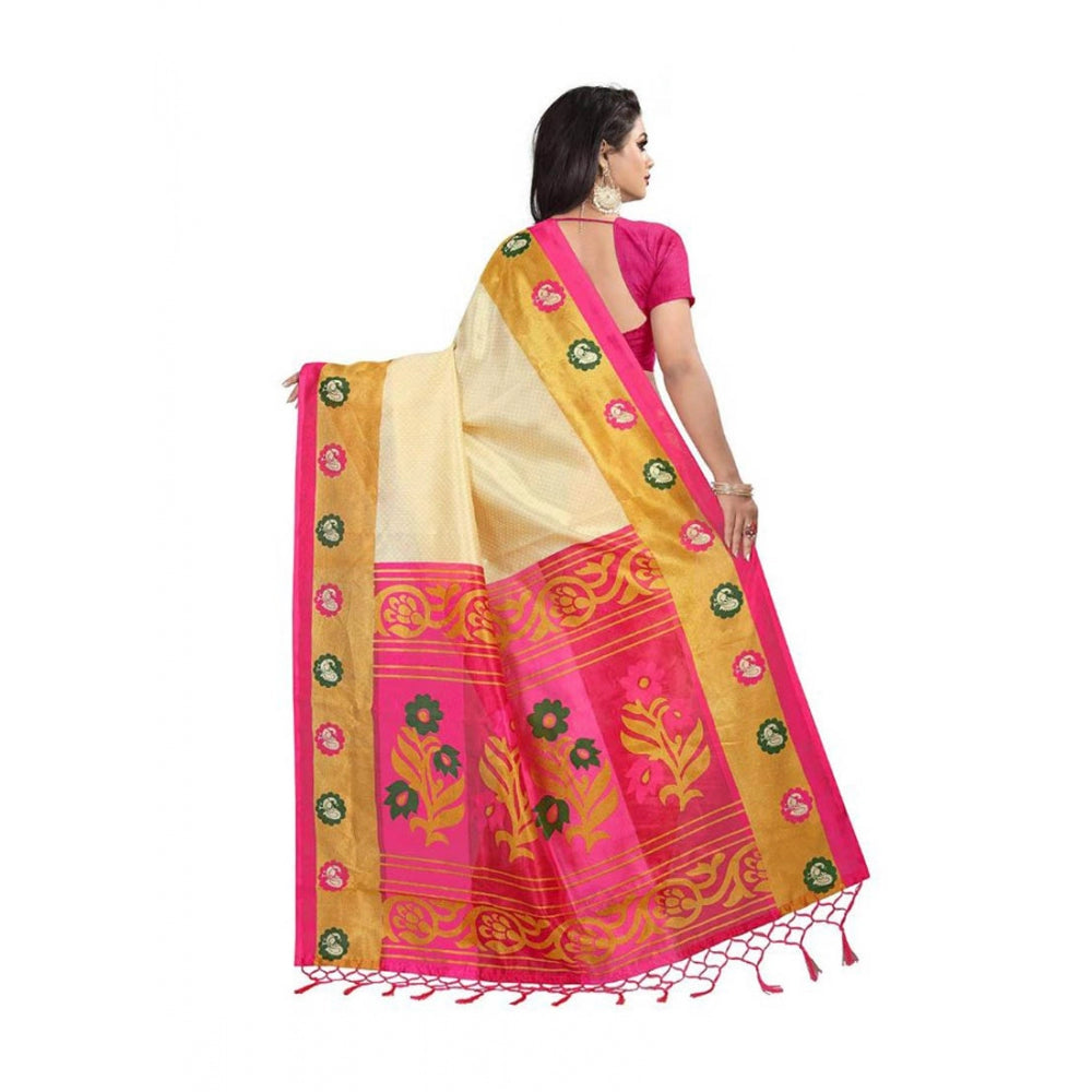 Art Silk Saree With Blouse