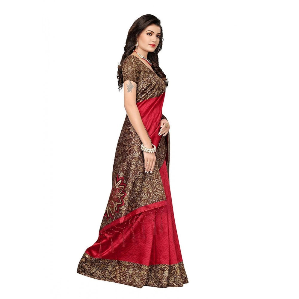 Art Silk Saree With Blouse