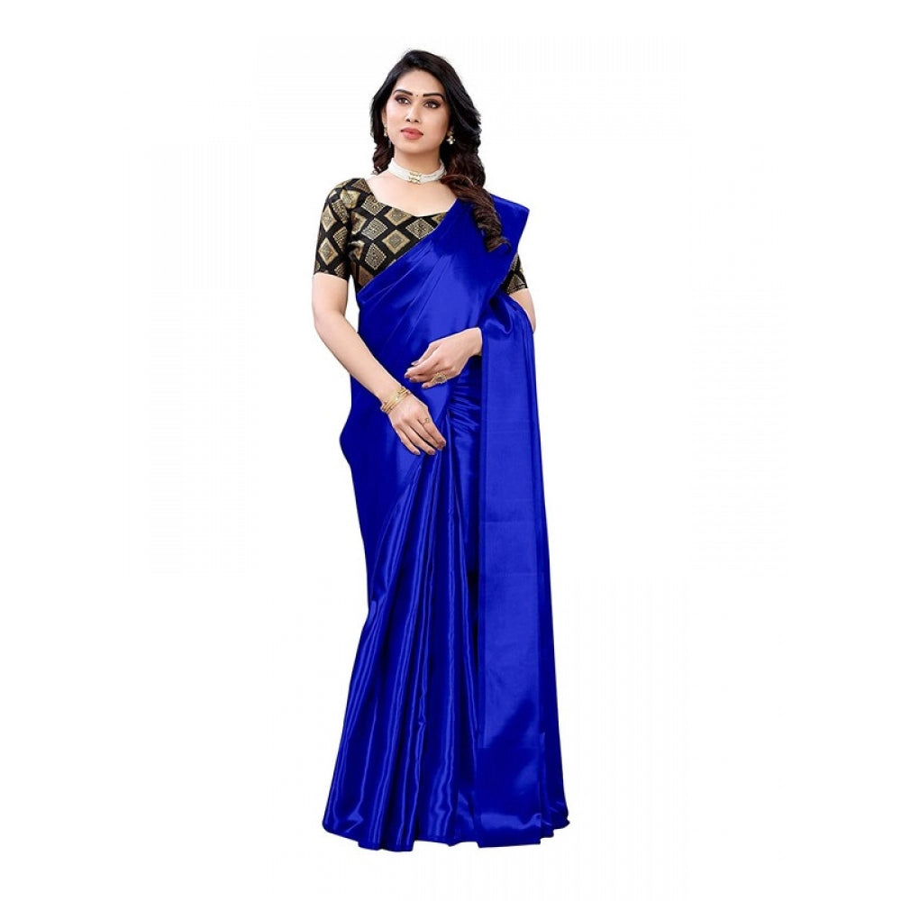 Satin Saree With Blouse