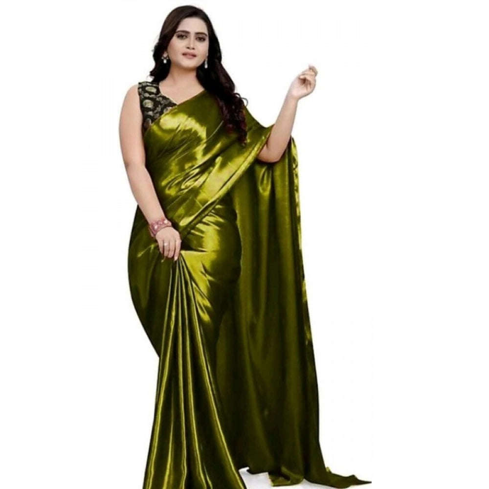 Satin Saree With Blouse