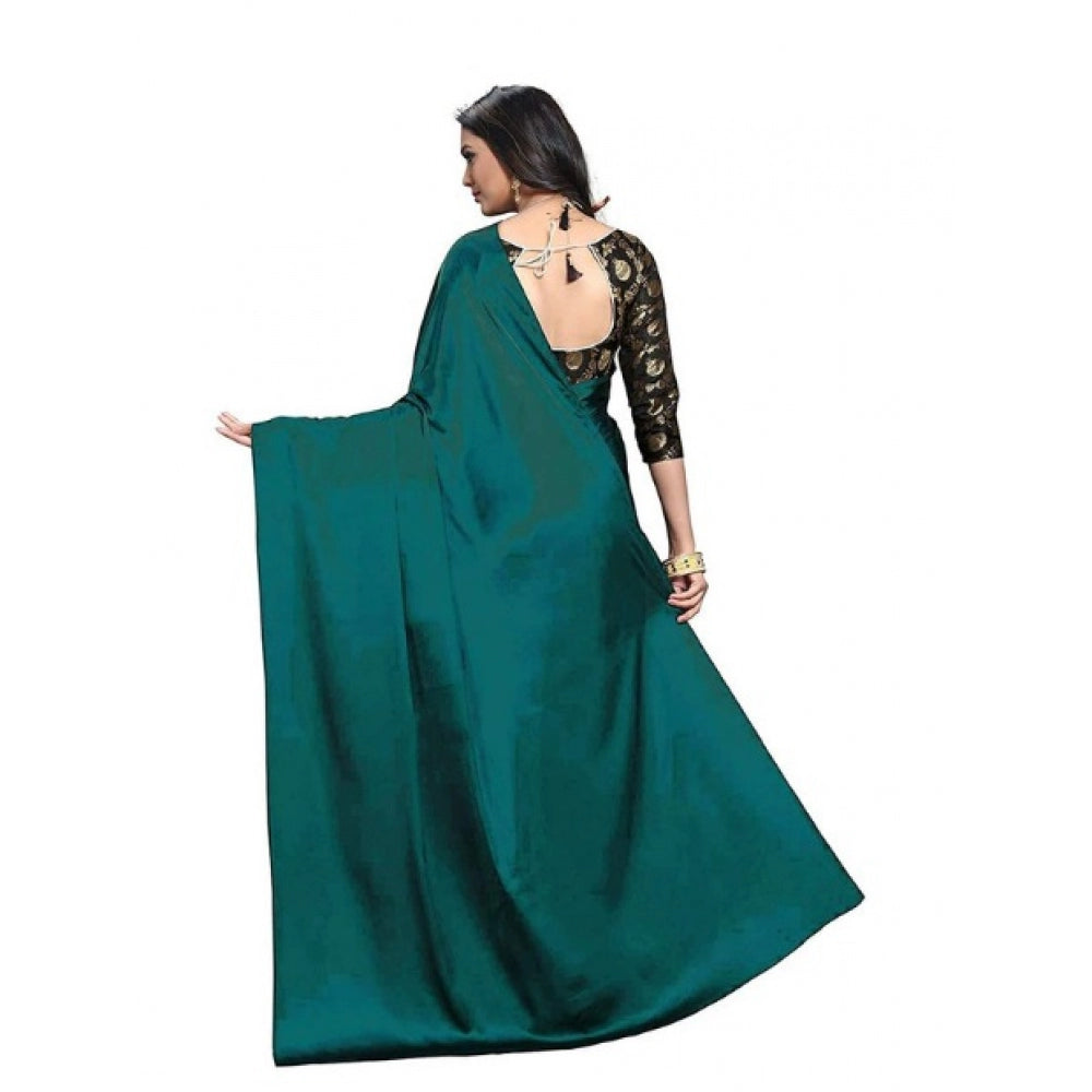 Satin Saree With Blouse