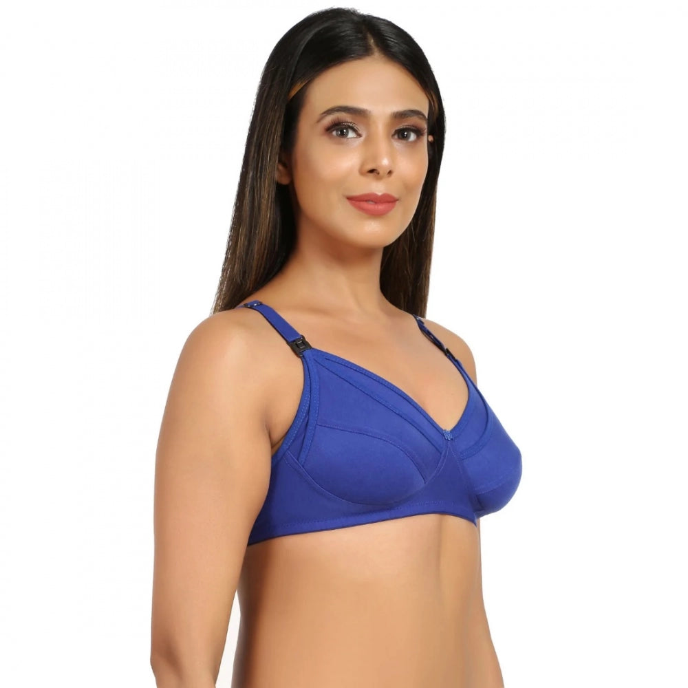 Cotton Blend Mother Care Full Coverage Feeding Bra Non Padded