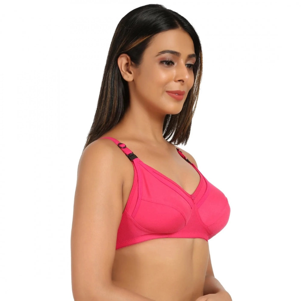 Cotton Blend Mother Care Full Coverage Feeding Bra Non Padded