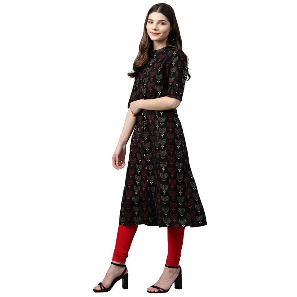 Cotton Printed A Line Kurti