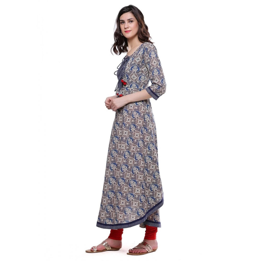 Cotton Printed Angrakha Kurti