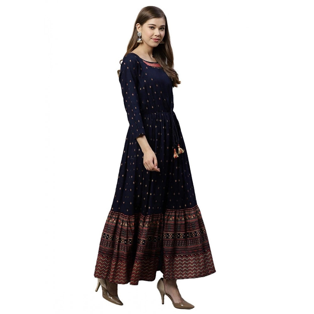 Rayon Printed Viscose Regular Kurti