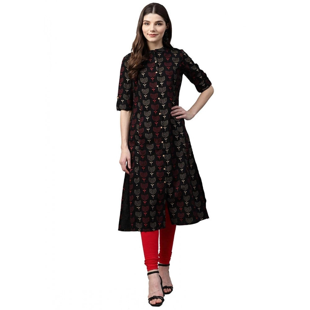 Cotton Printed A Line Kurti