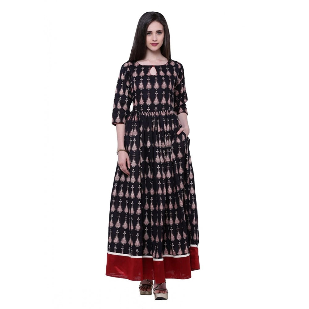 Cotton Printed Anarkali Kurti