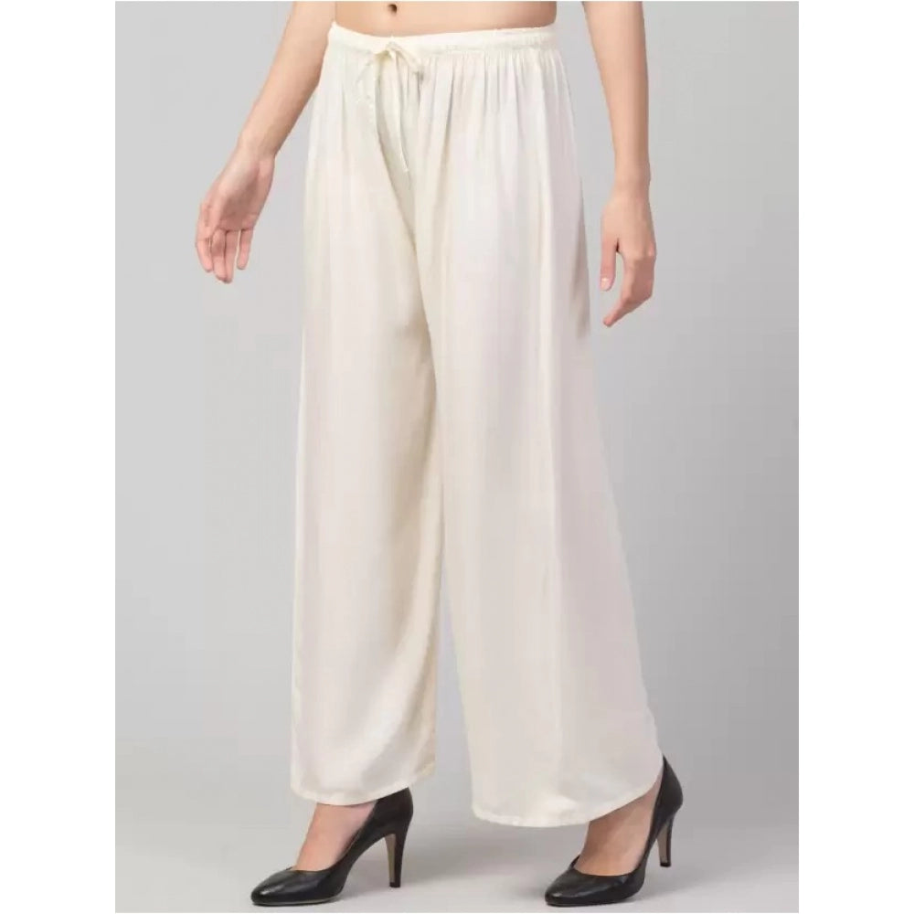 Plus Size Relaxed Fit Viscose Rayon Palazzo Trousers