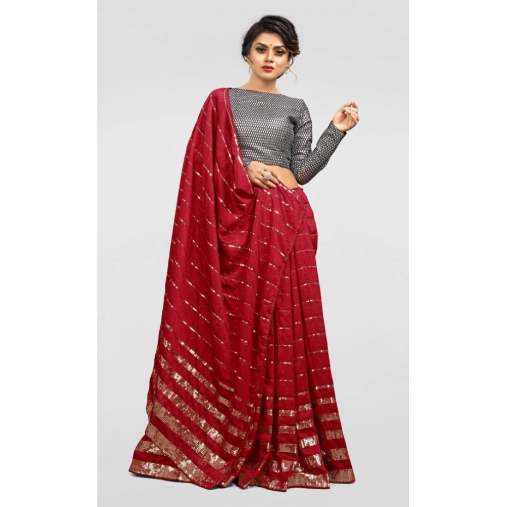 Vichitra Saree with Blouse