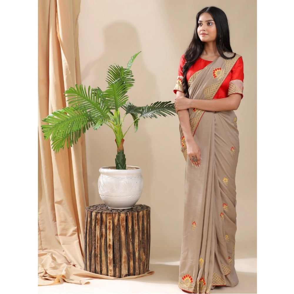 Vichitra Saree with Blouse