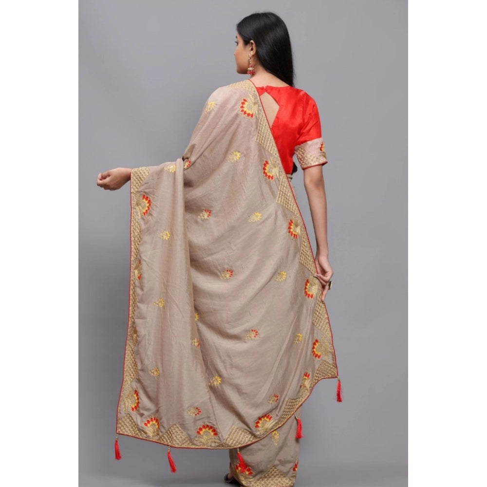 Vichitra Saree with Blouse