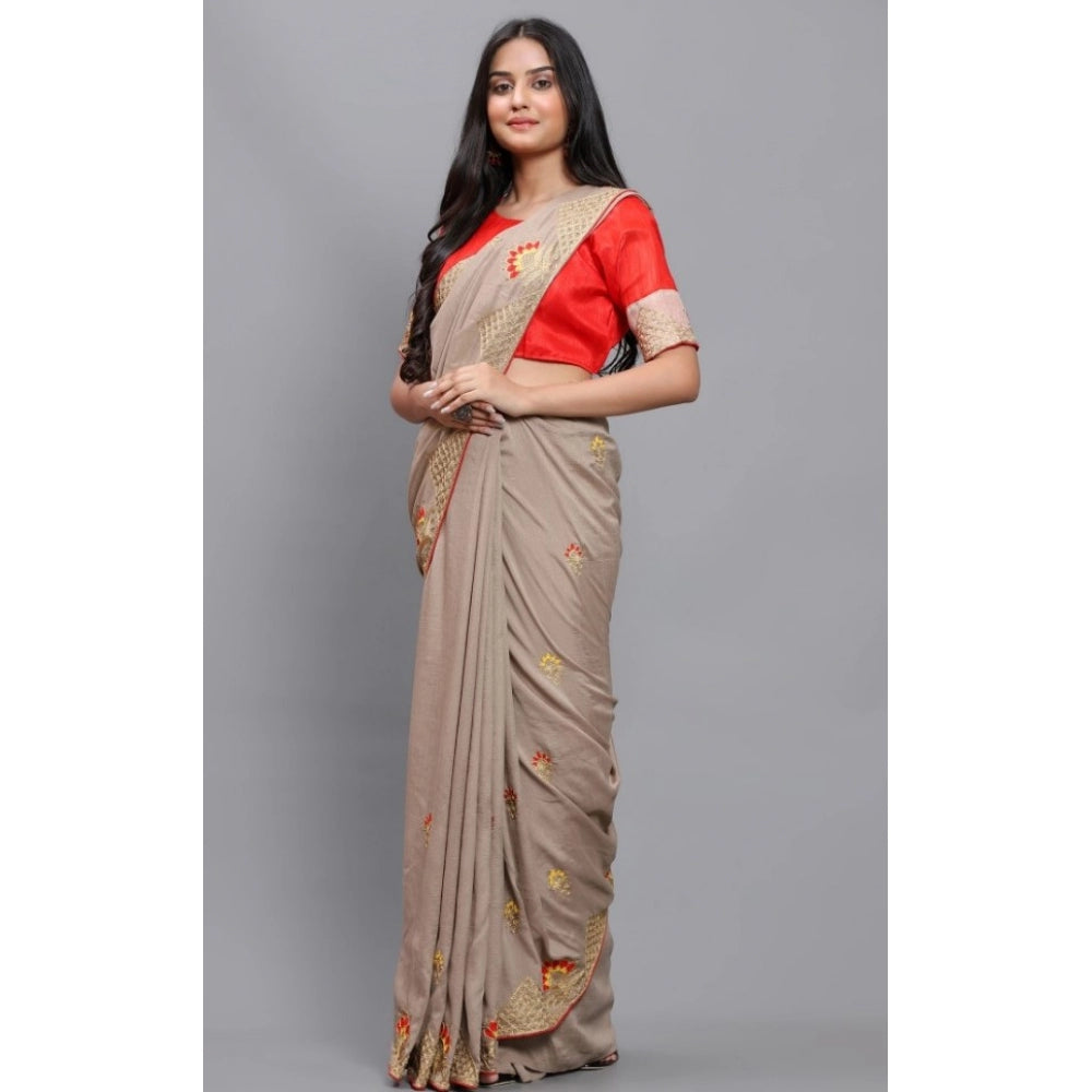 Vichitra Saree with Blouse