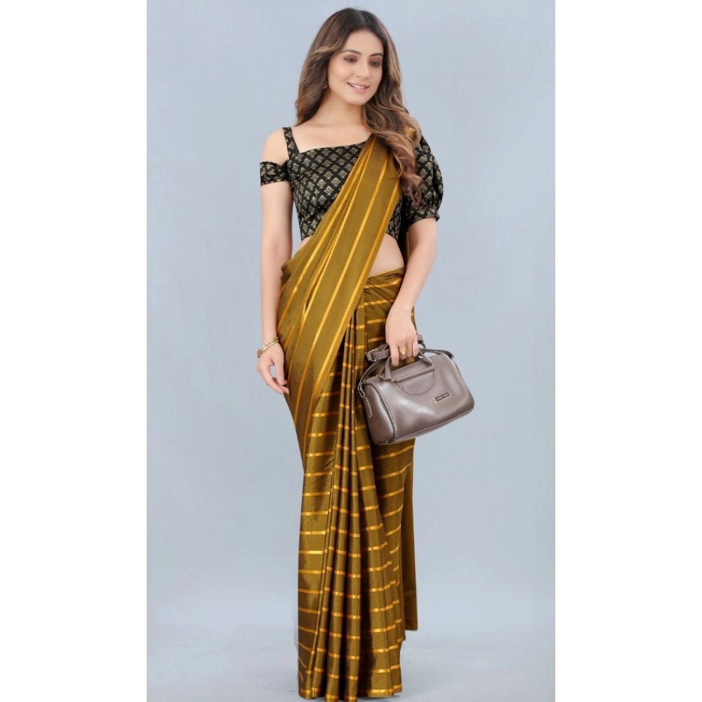 Satin Silk Saree with Blouse