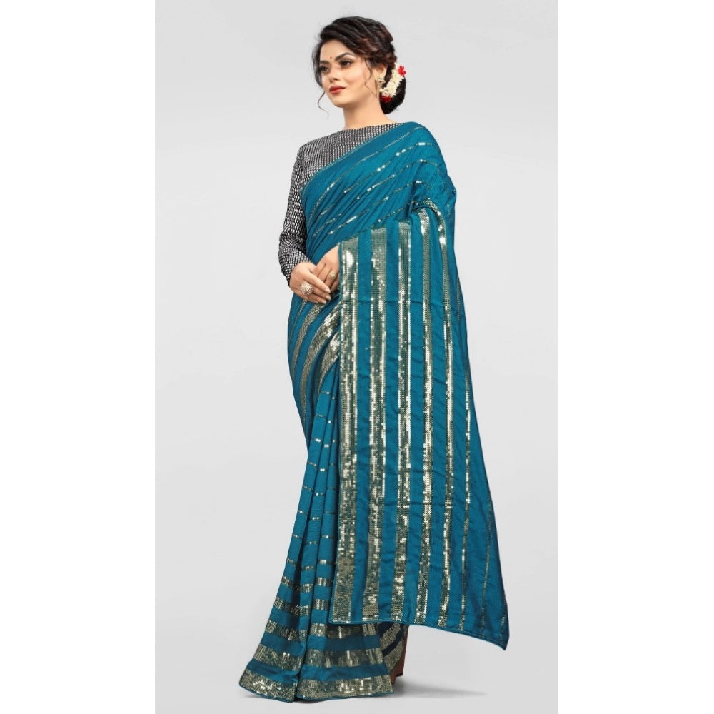 Vichitra Saree with Blouse