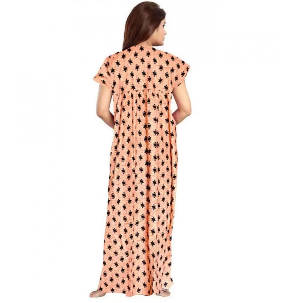 Cotton Printed Maxi Nighty