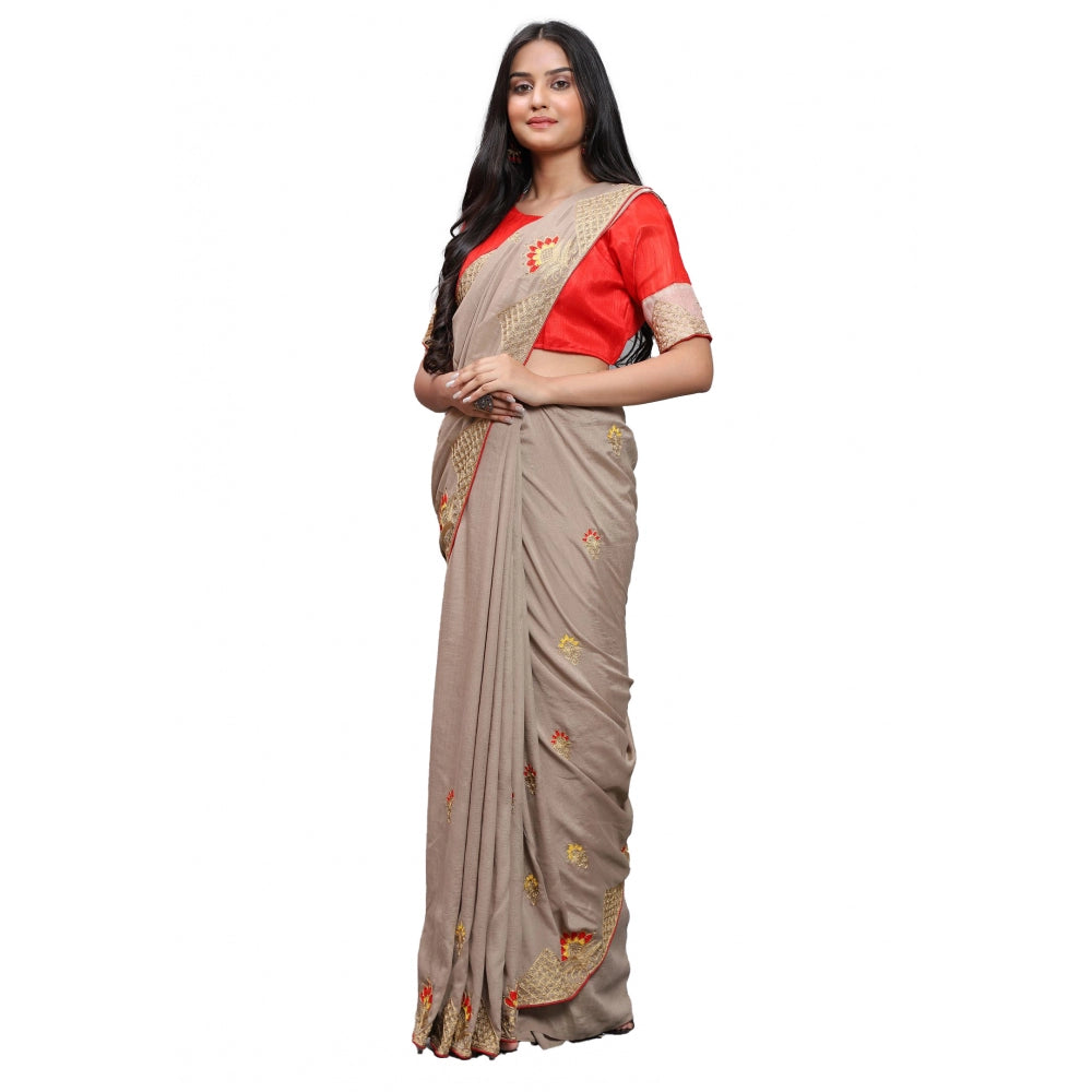 Vichitra Saree with Blouse