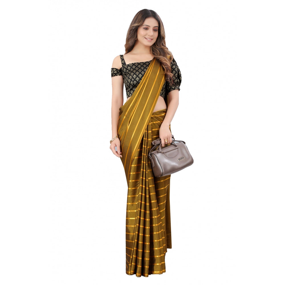 Satin Silk Saree with Blouse