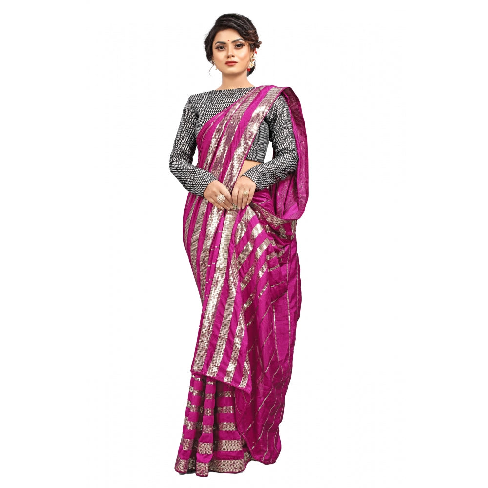 Vichitra Saree with Blouse