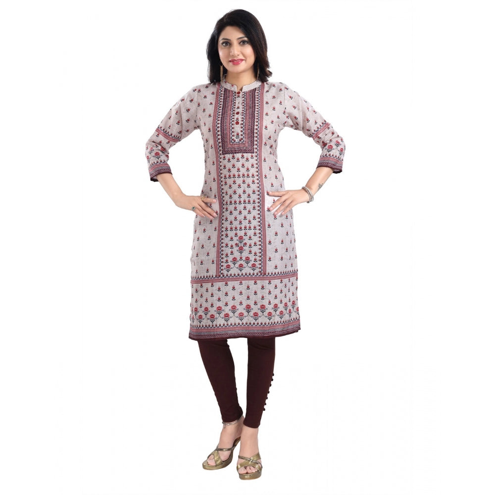 3/4th Sleeve Cotton Blend Tunic Long Kurti