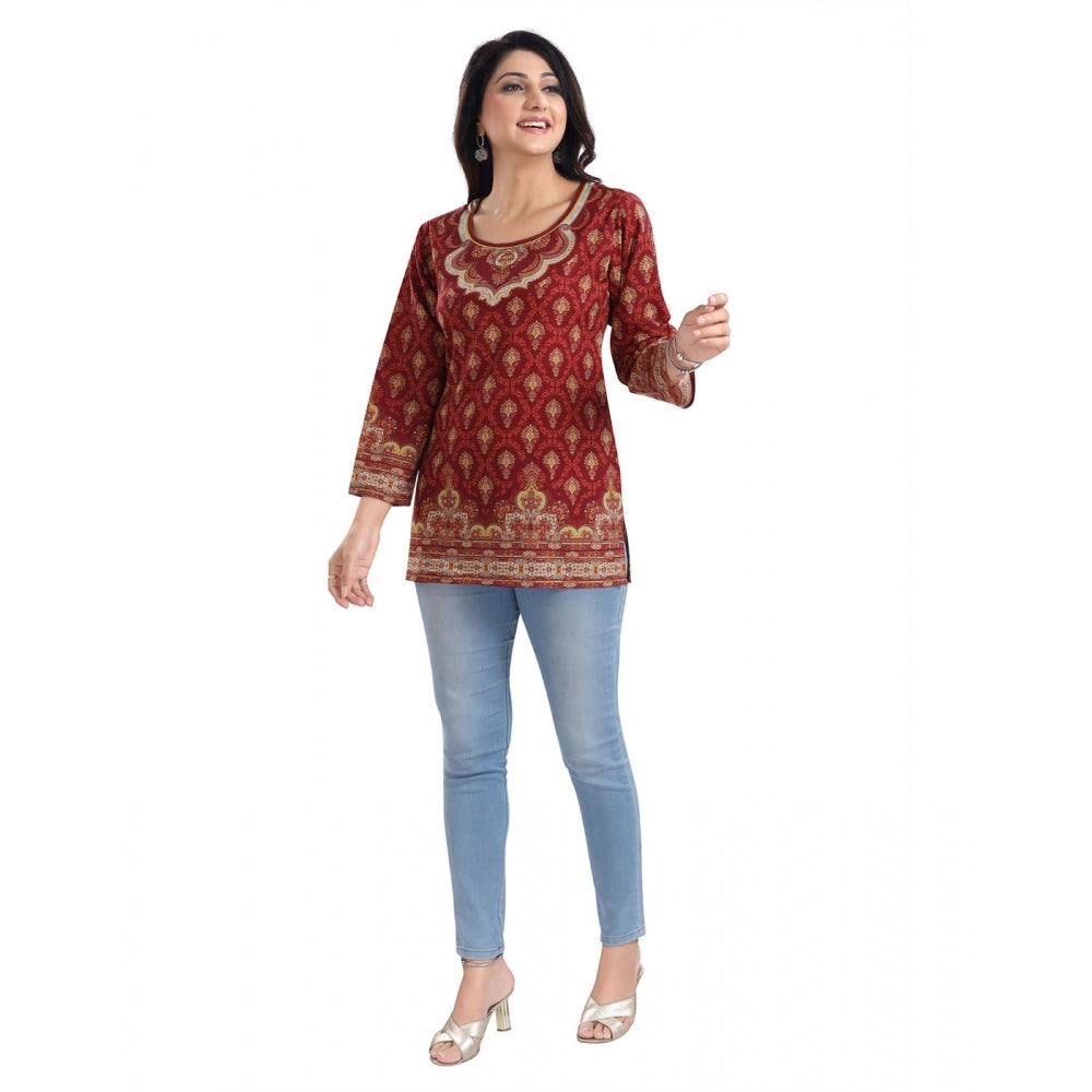 3/4th Sleeve Summer Cool Tunic Short Top