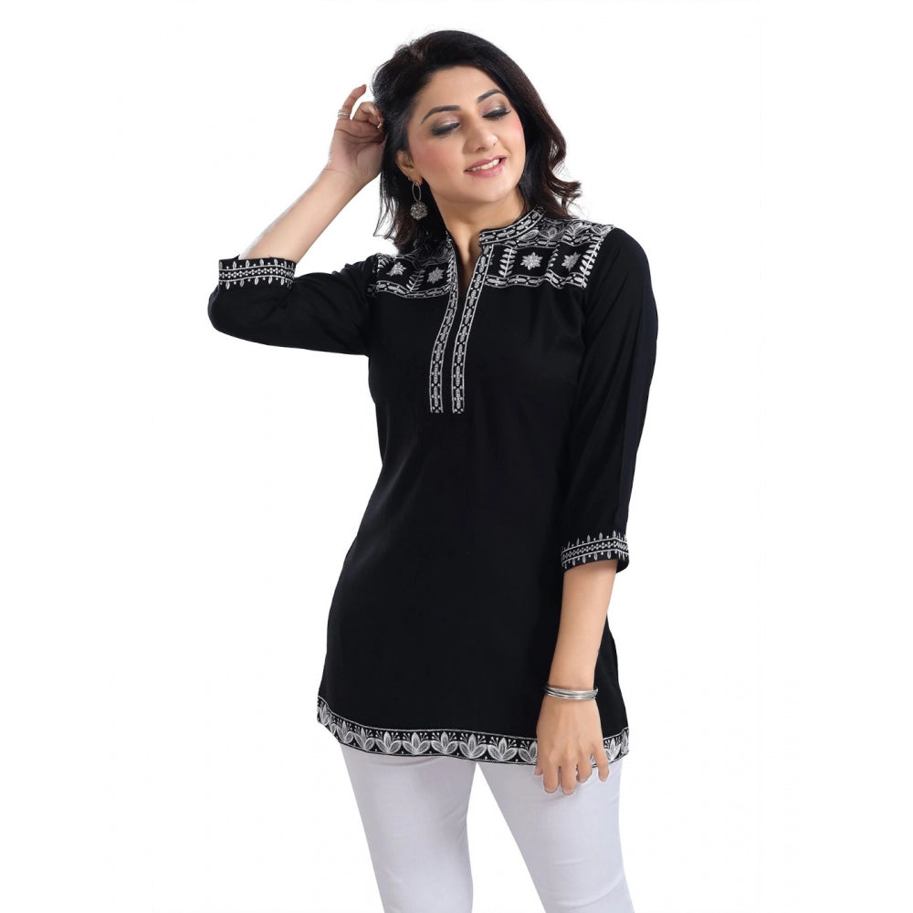 3/4th Sleeve Viscose Tunic Short Top