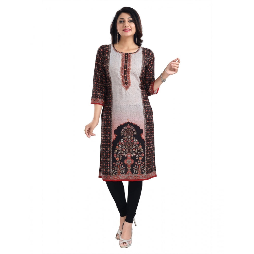 3/4th Sleeve Cotton Blend Tunic Long Kurti