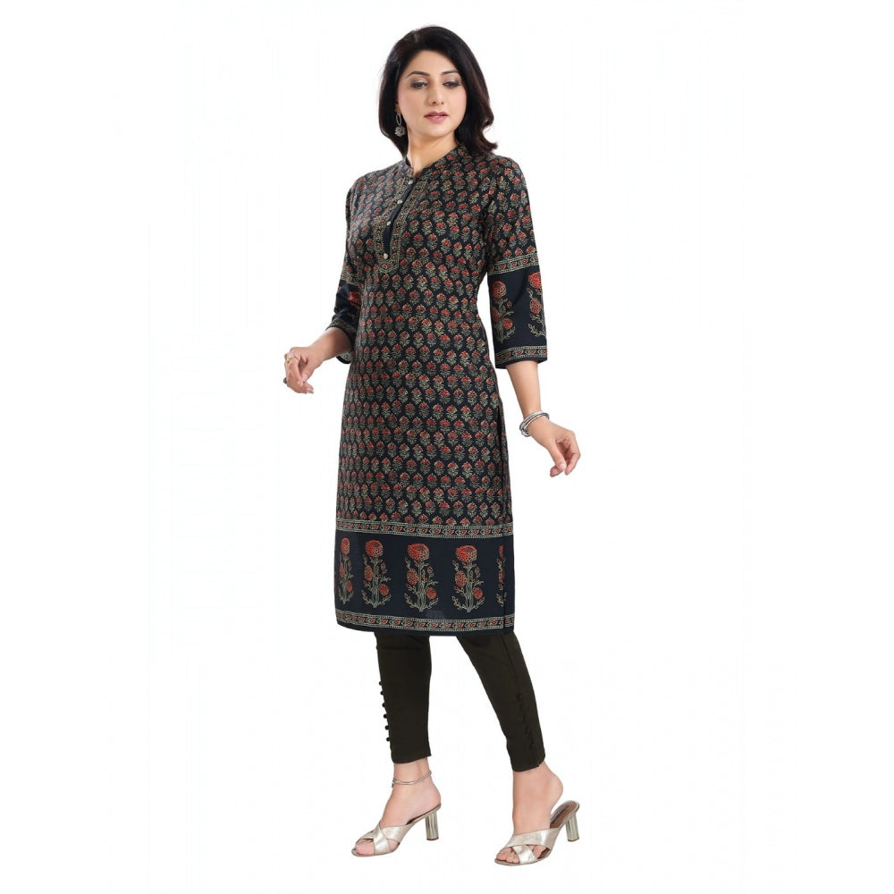 3/4th Sleeve Cotton Blend Tunic Long Kurti