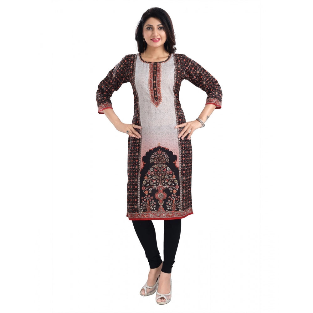 3/4th Sleeve Cotton Blend Tunic Long Kurti