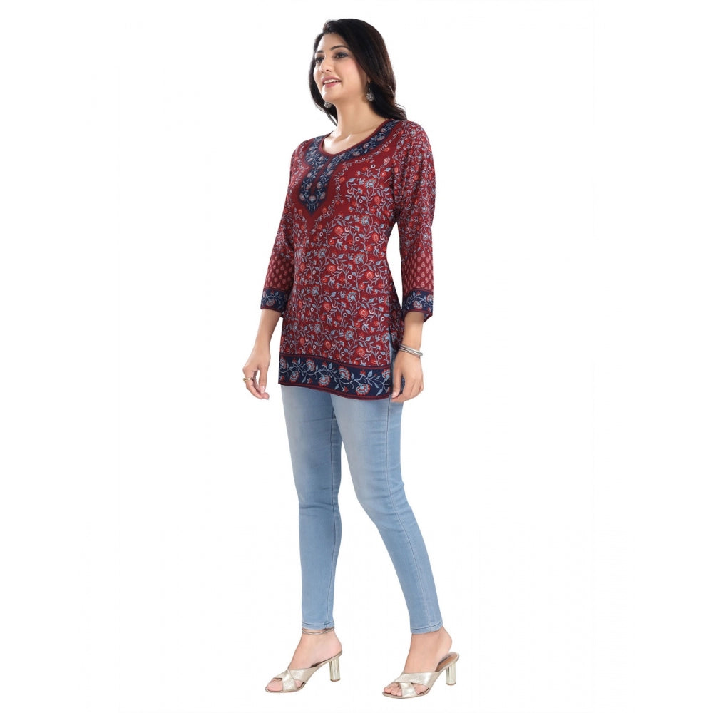 3/4th Sleeve Summer Cool Tunic Short Top