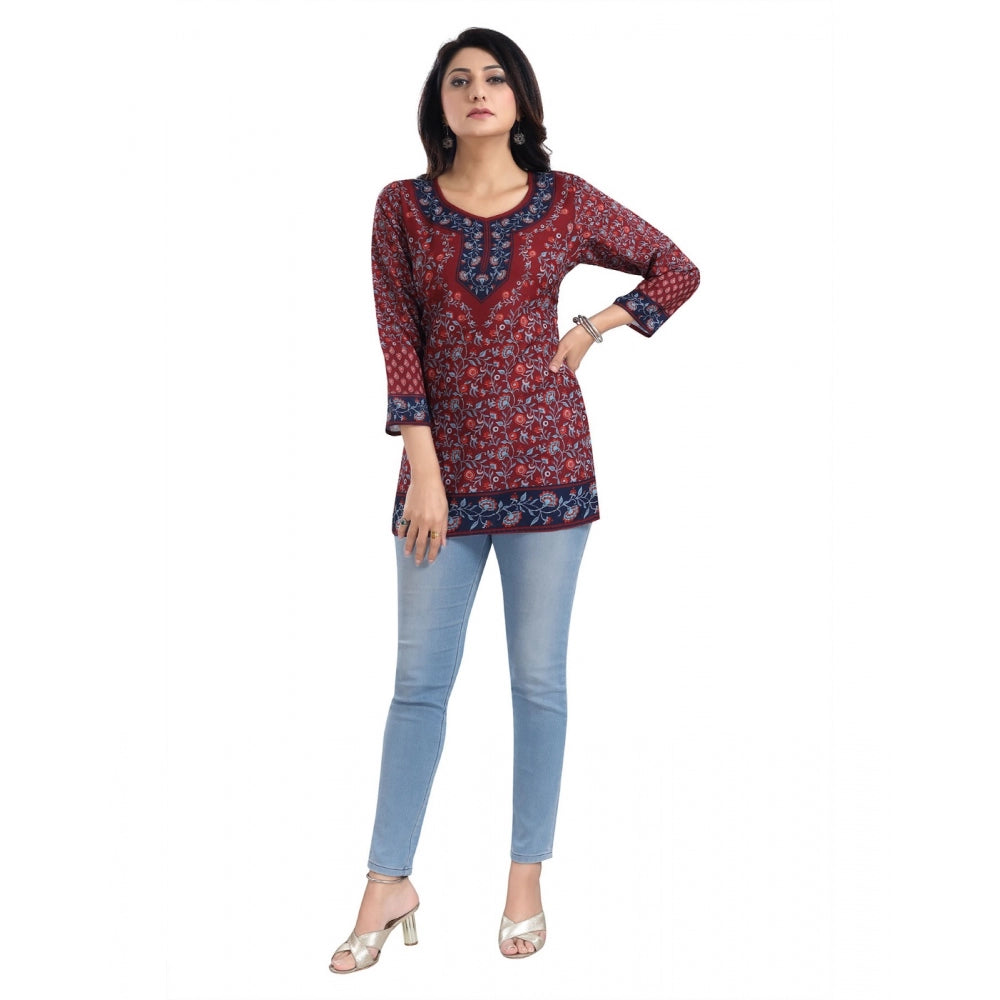 3/4th Sleeve Summer Cool Tunic Short Top