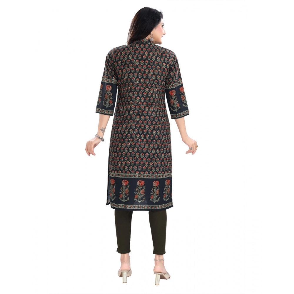 3/4th Sleeve Cotton Blend Tunic Long Kurti