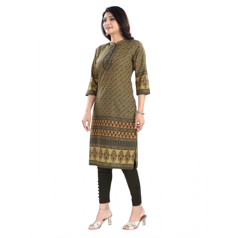 3/4th Sleeve Cotton Blend Tunic Long Kurti