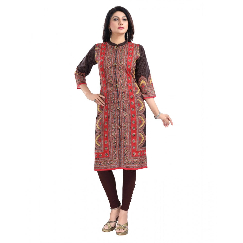 3/4th Sleeve Cotton Blend Tunic Long Kurti