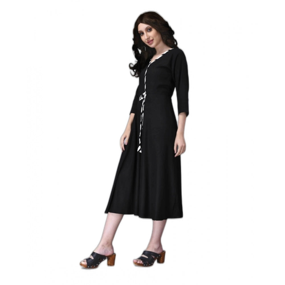 Rayon Lace Straight Kurti