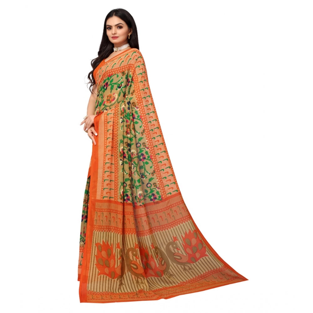 Renial Georgette Floral Printed Sarees